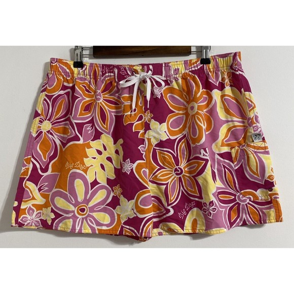 Big Dogs Other - Big Dogs Shorts Men's XL Pink Yellow Orange White Tropical Floral Swim Trunks